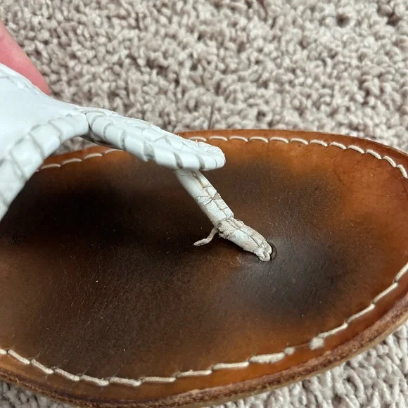 Jack Rogers White and Brown Sandals - Picture 2 of 16